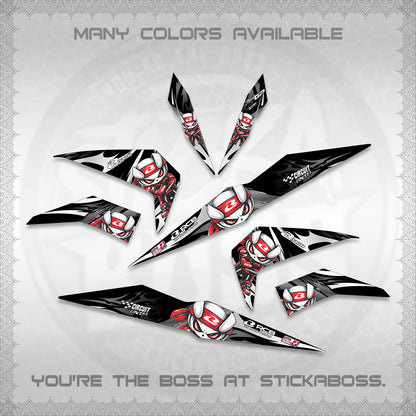 BEAT FI V2 DECALS (2026 NEW RCB 2.0 DESIGN) STICKER KITS BY STICKABOSS