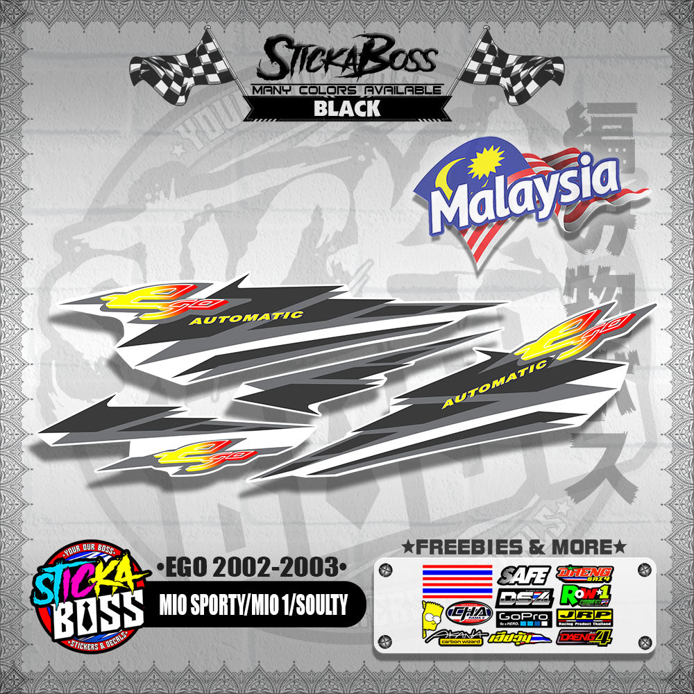 MIO SPORTY / MIO 1 / SOULTY DECALS ( EGO 2002-2003 )【WITH FREEBIES】