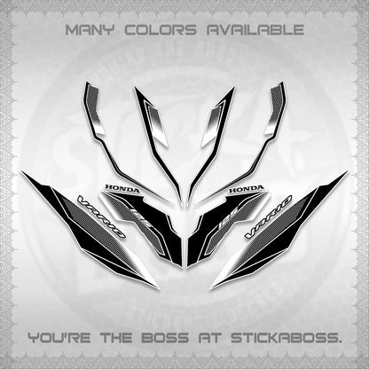 CLICK 125 V3 VARIO DECALS (2026 INDO HONEYCOMB DESIGN) STICKER DECALS By STICKABOSS (Copy)