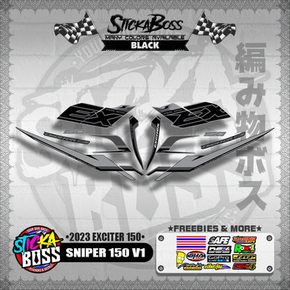 SNIPER 150 V1 VIETNAM DECALS ( 2023 EXCITER 150 )【WITH FREEBIES】
