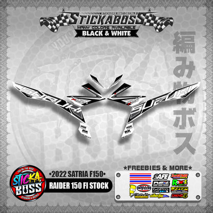 SUZUKI RAIDER 150 FI STOCK DECALS ( 2022 SATRIA F150 )【WITH FREEBIES】