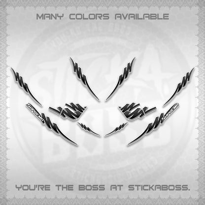 AEROX V2 FOR WHITE STRIPING DECALS (1 TONE PUTRA VIRDIAN)STICKER DECALS BY STICKABOSS
