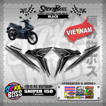 SNIPER 150 STOCK DECALS ( 2019 RC VIETNAM )【WITH FREEBIES】