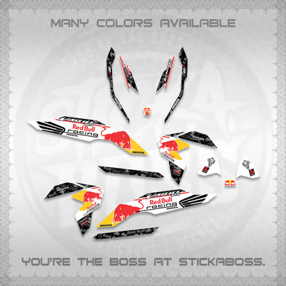 CLICK V3 DECALS (2026 BULLREDS RACE DESIGN) STICKER KITS BY STICKABOSS