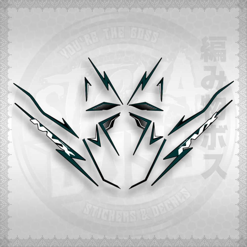 AEROX 155 V2 MALAY CONCEPT ( NVX HIBISCUS ) STICKER DECALS By STICKABOSS