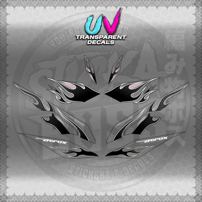 【PREMIUM UV PRINT】TRANSPARENT AEROX V3 ALPHA TURBO (AV3LEFIMO) 【WITH FREEBIES】