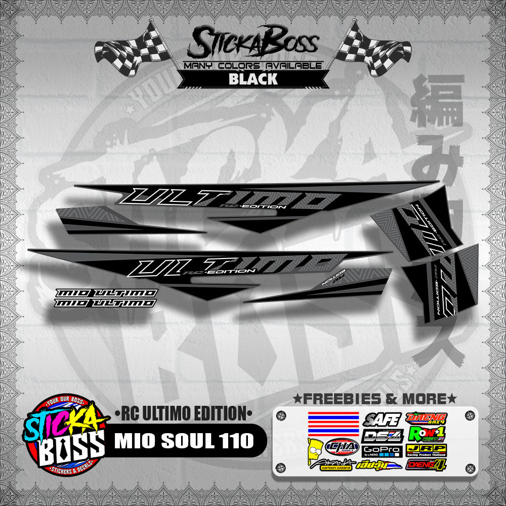 MIO SOUL 110 DECALS ( RC ULTIMO EDITION )【WITH FREEBIES】