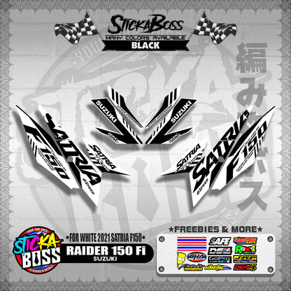 RAIDER 150 Fi DECALS ( FOR WHITE 2021 SATRIA F150 )【WITH FREEBIES】