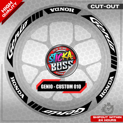 GENIO MAG STICKER SET ( 2 MAGS ) - CUSTOM 010 | VINYL WATERPROOF CUT-OUT DECALS