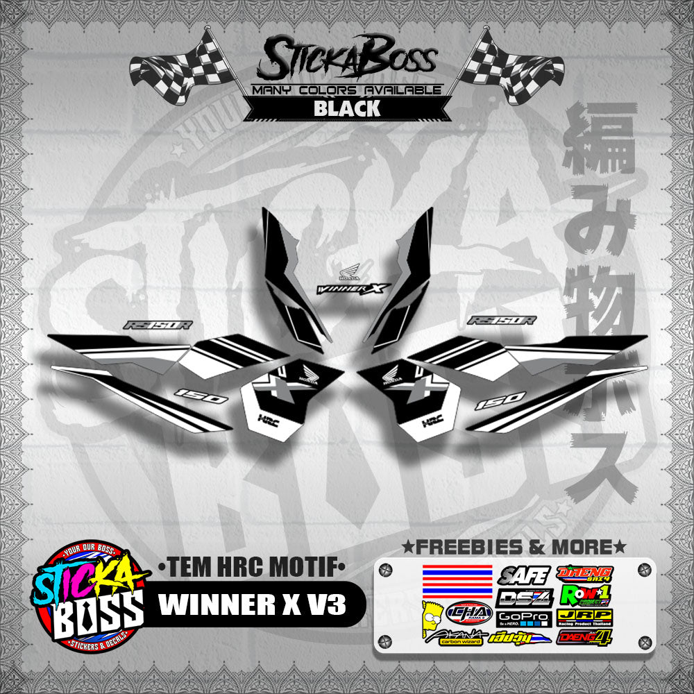 WINNER X V3 DECALS ( TEM HRC MOTIF )【WITH FREEBIES】