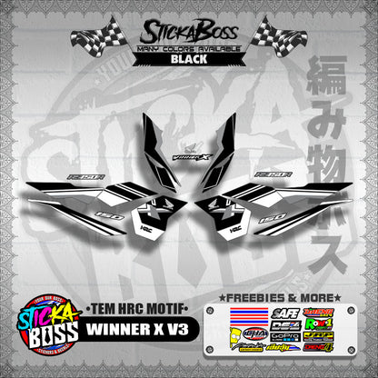 WINNER X V3 DECALS ( TEM HRC MOTIF )【WITH FREEBIES】