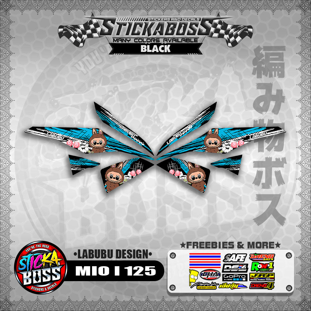 MIO I 125 STICKER DECALS ( LABUBU DESIGN )【WITH FREEBIES】