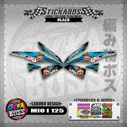 MIO I 125 STICKER DECALS ( LABUBU DESIGN )【WITH FREEBIES】