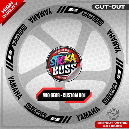 MIO GEAR MAG STICKER SET ( 2 MAGS ) - CUSTOM 001 | VINYL WATERPROOF CUT-OUT DECALS