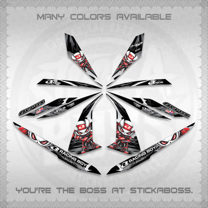 AEROX 155 V1 DECALS (2026 NEW RCB 2.0 DESIGN) STICKER KITS BY STICKABOSS