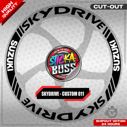 SKYDRIVE MAG STICKER SET ( 2 MAGS ) - CUSTOM 011 | VINYL WATERPROOF CUT-OUT DECALS