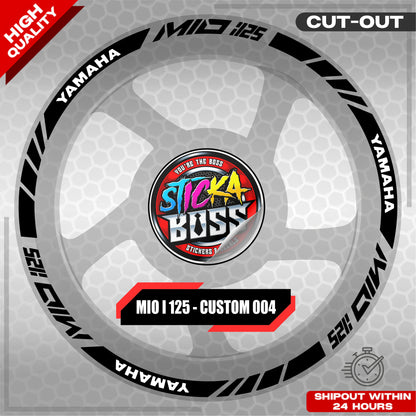 MIO I 125 MAG STICKER SET  ( 2 MAGS ) - CUSTOM 004 | VINYL WATERPROOF CUT-OUT DECALS