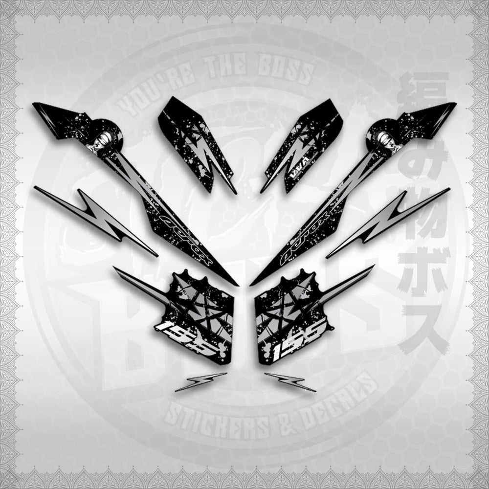 STICKER DECALS for AEROX V3 ALPHA TURBO INDO (AV3STLASA) By STICKABOSS (SOFIE LAMINATED WATERPROOF)