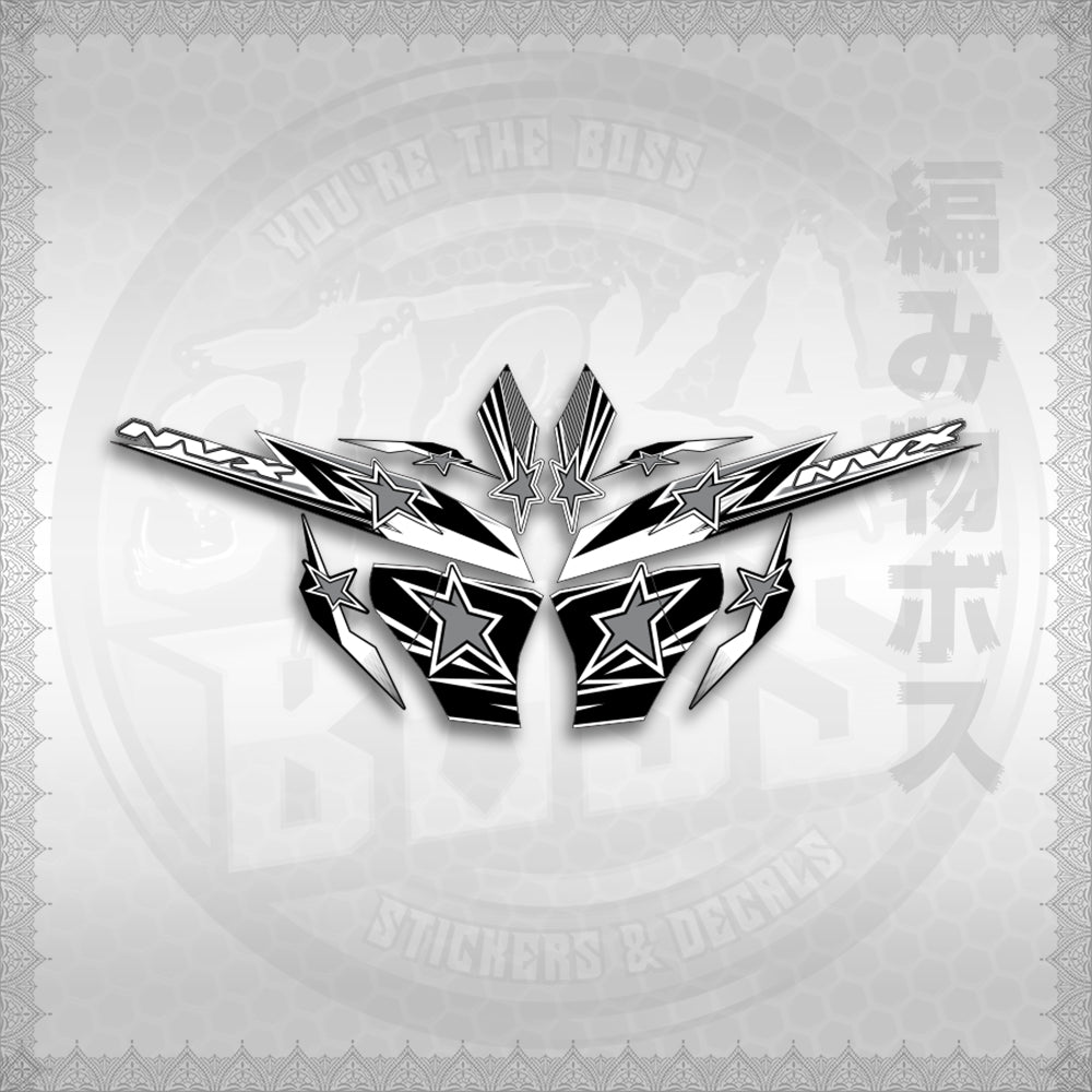 STICKER DECALS for AEROX 155 V2 FOR WHITE (AV220STAP) By STICKABOSS (SOFIE LAMINATED WATERPROOF)