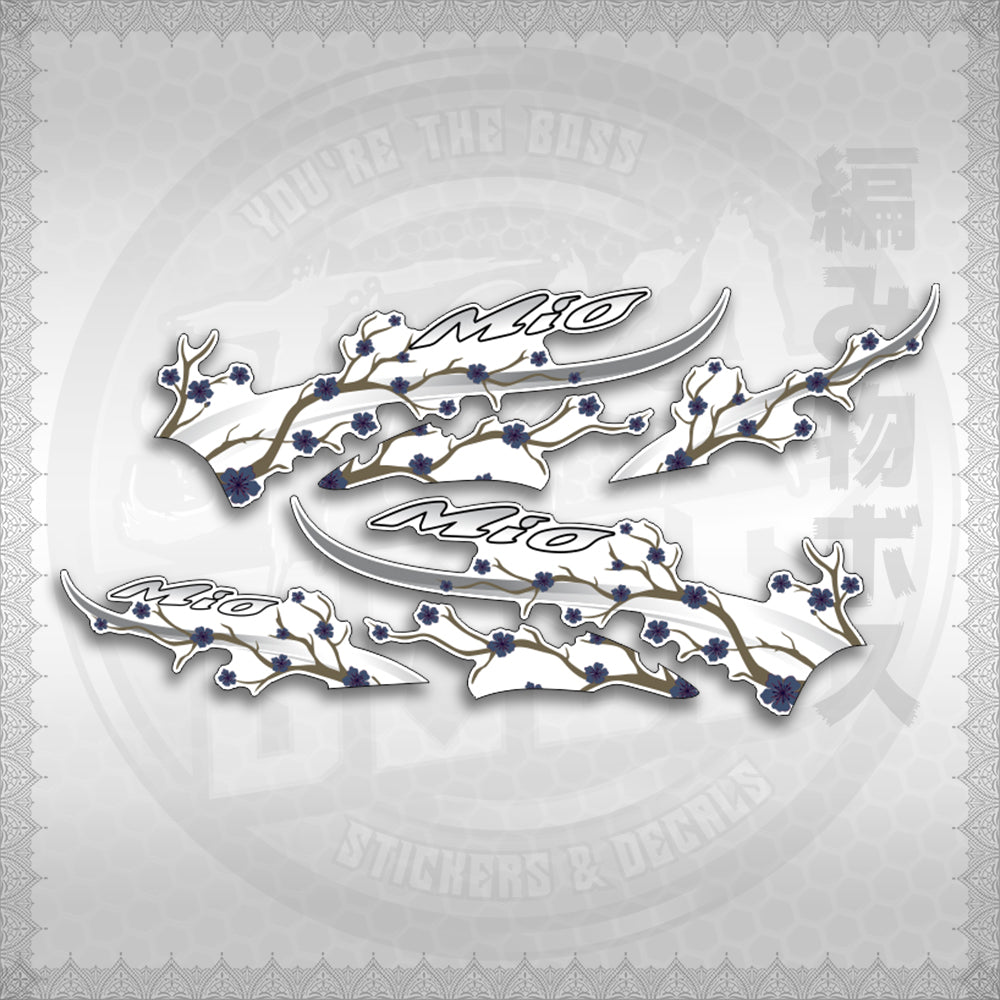 STICKER DECALS for MIO SPORTY FOR WHITE (MSPSAXFL) By STICKABOSS (SOFIE LAMINATED WATERPROOF)