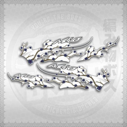 STICKER DECALS for MIO SPORTY FOR WHITE (MSPSAXFL) By STICKABOSS (SOFIE LAMINATED WATERPROOF)