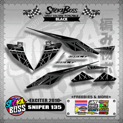 SNIPER 135 DECALS ( EXCITER 2010 )【WITH FREEBIES】