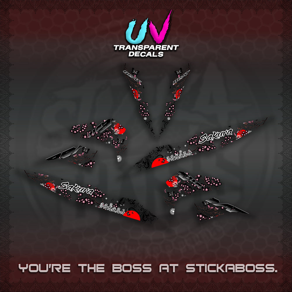BEAT V2 UV TRANSPARENT INDO DECALS (2026 SAKURA NEW STYLE)STICKER DECALS By STICKABOSS