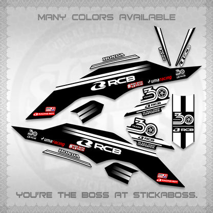 CLICK 125 V3 DECALS (2026 30TH ANNIVERSARY RACING DESIGN) STICKER DECALS By STICKABOSS