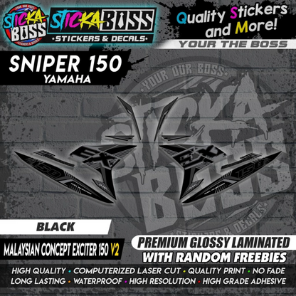 SNIPER 150 Stock Decals 【 MALAYSIAN CONCEPT EXCITER 150 V2 】