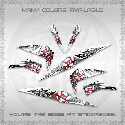 BEAT FI V2 FOR WHITE DECALS (2026 NEW RCB 2.0 DESIGN) STICKER KITS BY STICKABOSS