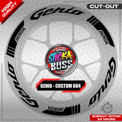 GENIO MAG STICKER SET ( 2 MAGS ) - CUSTOM 004 | VINYL WATERPROOF CUT-OUT DECALS