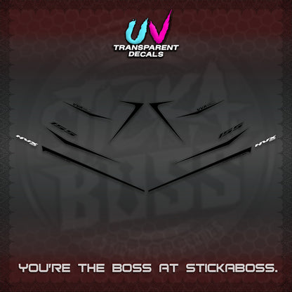 AEROX 155 V2 UV TRANSPARENT DECALS (2026 NVX MINIMALIST 01) STICKER KITS BY STICKABOSS