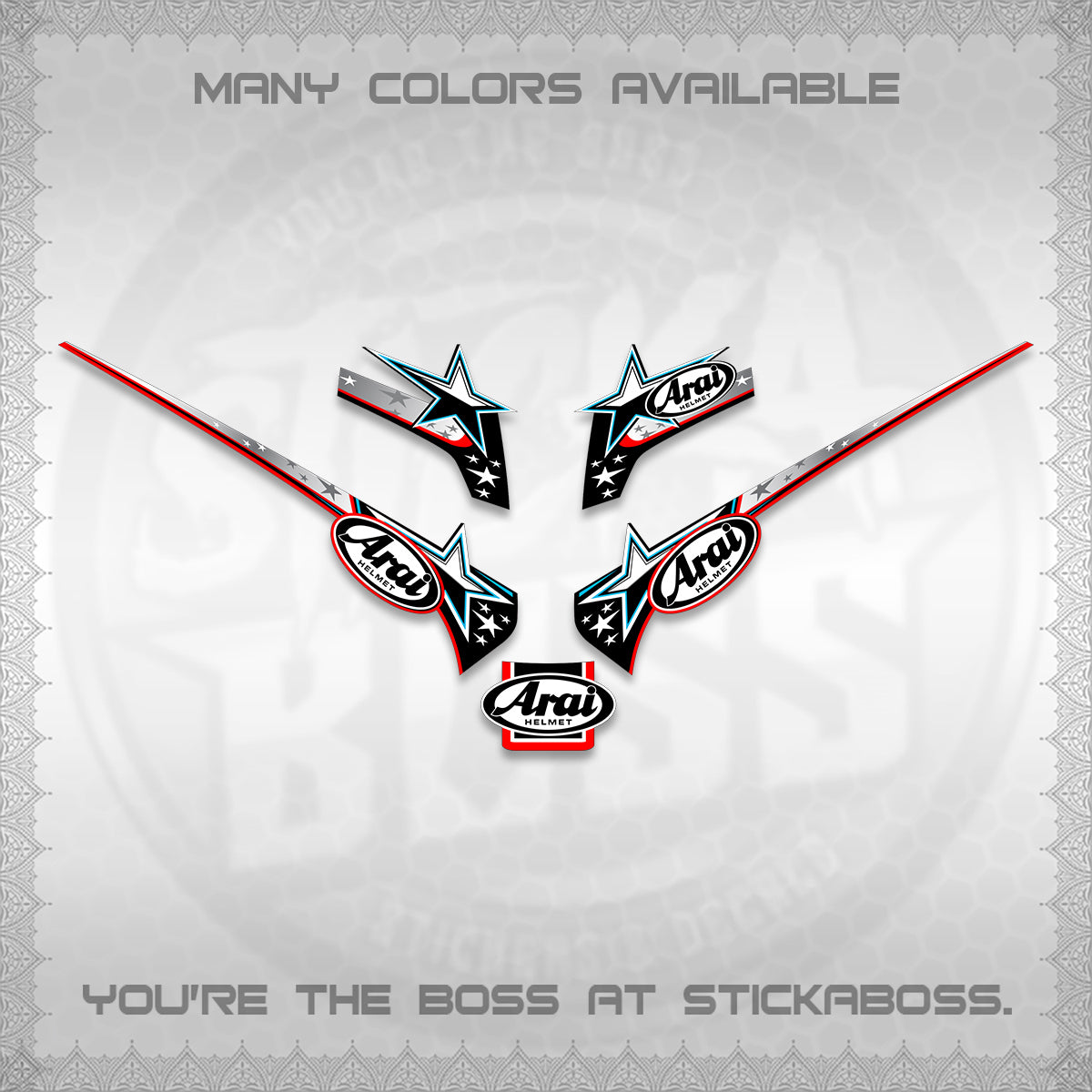 GIORNO 125 THAI DECALS (2026 ARAI S001) STICKER DECALS BY STICKABOSS