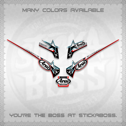 GIORNO 125 THAI DECALS (2026 ARAI S001) STICKER DECALS BY STICKABOSS