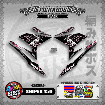 SNIPER 150 STICKER DECALS (SAKURA)【WITH FREEBIES】
