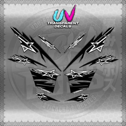 【PREMIUM UV PRINT】TRANSPARENT AEROX V3 ALPHA TURBO INDO (AV3STST01)【WITH FREEBIES】