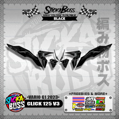 CLICK 125 V3 DECALS ( VARIO G1 2023 )【WITH FREEBIES】