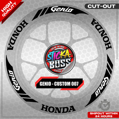 GENIO MAG STICKER SET ( 2 MAGS ) - CUSTOM 007 | VINYL WATERPROOF CUT-OUT DECALS