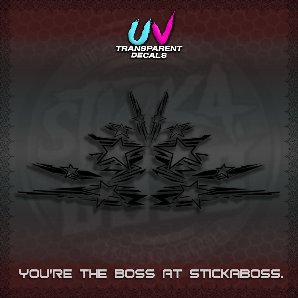 AEROX V3 INDO UV TRANSPARENT DECALS (0006 NEW STAR EDITION)STICKER DECALS By STICKABOSS