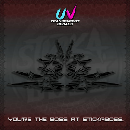 AEROX V3 INDO UV TRANSPARENT DECALS (0006 NEW STAR EDITION)STICKER DECALS By STICKABOSS