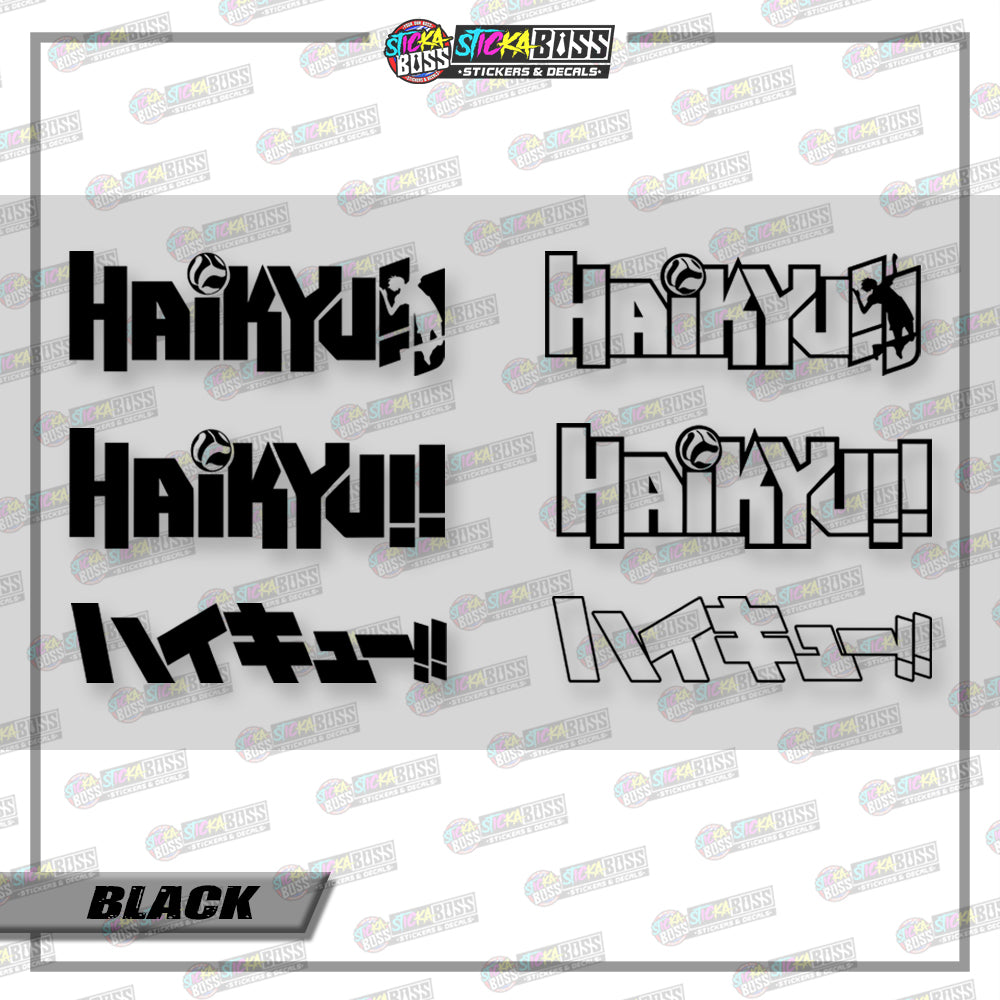 HAIKYUU LOGO ( VINYL CUT-OUT STICKER DECALS )【Stickaboss】
