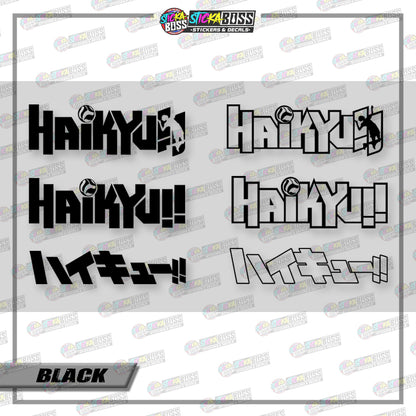 HAIKYUU LOGO ( VINYL CUT-OUT STICKER DECALS )【Stickaboss】