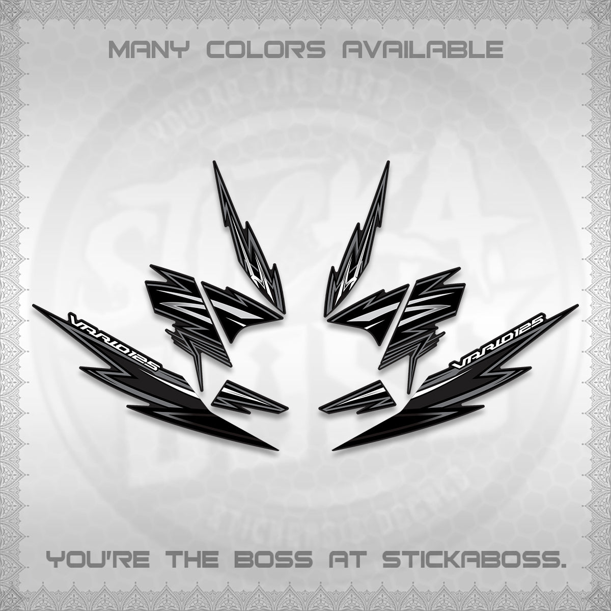 CLICK 125 V4 INDO VARIO DECALS (2026 VANDOREN STYLE) STICKER DECALS By STICKABOSS