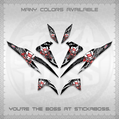 CLICK 125 V2 DECALS (2026 NEW RCB 2.0 DESIGN) STICKER KITS BY STICKABOSS