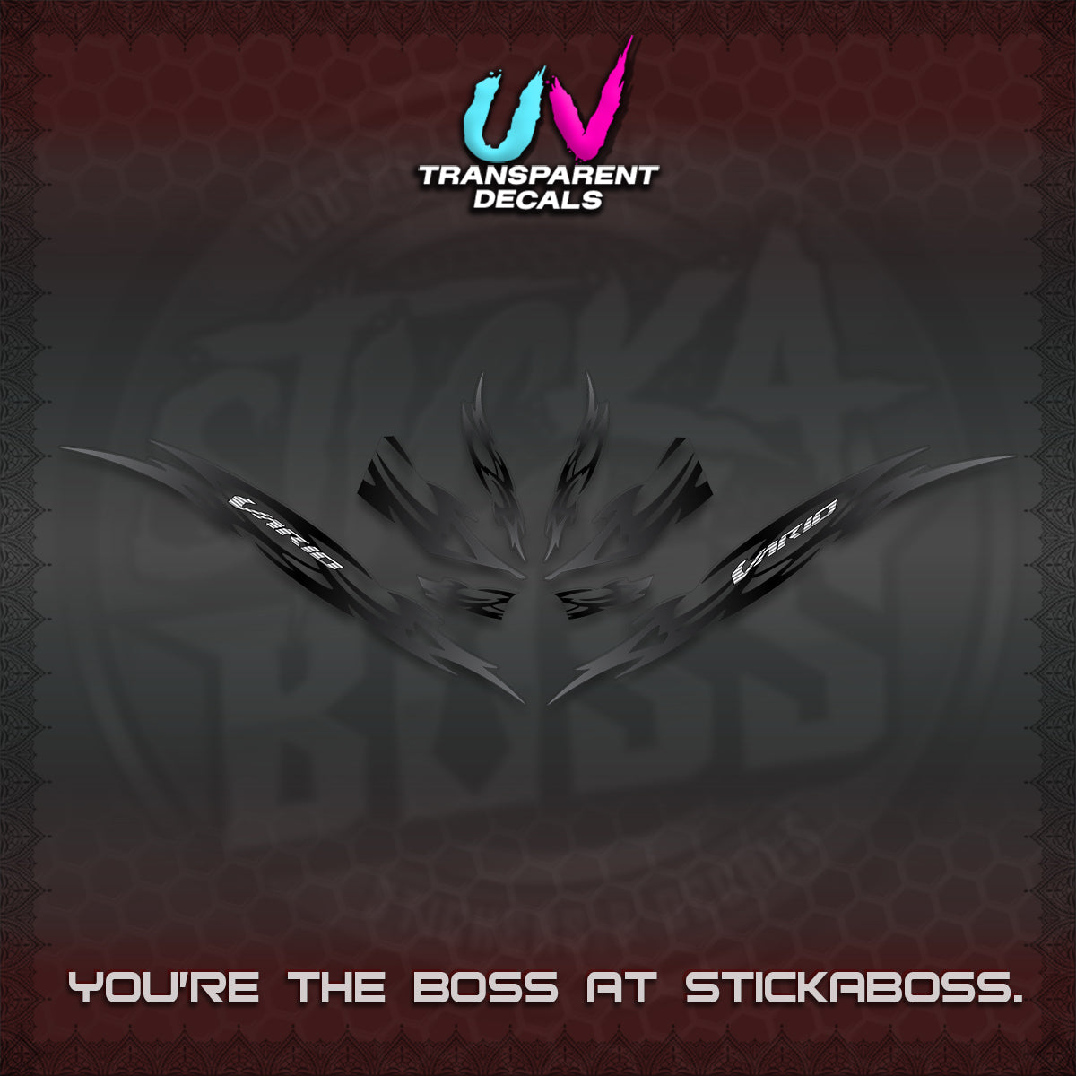 CLICK 125 V3 INDO VARIO UV TRANSPARENT DECALS (2026 NUSANTARA STRIPING) STICKER DECALS By STICKABOSS