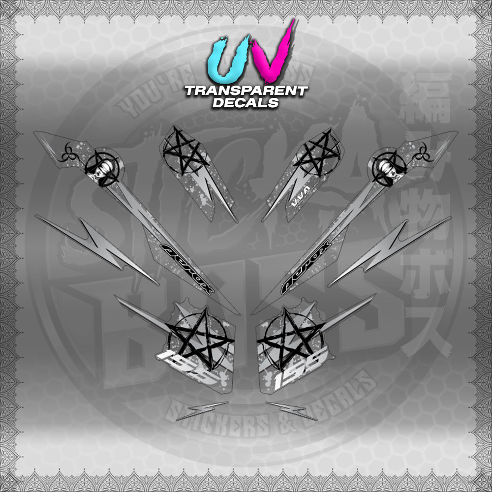 【PREMIUM UV PRINT】TRANSPARENT AEROX V3 ALPHA TURBO INDO (AV3STLASA)【WITH FREEBIES】