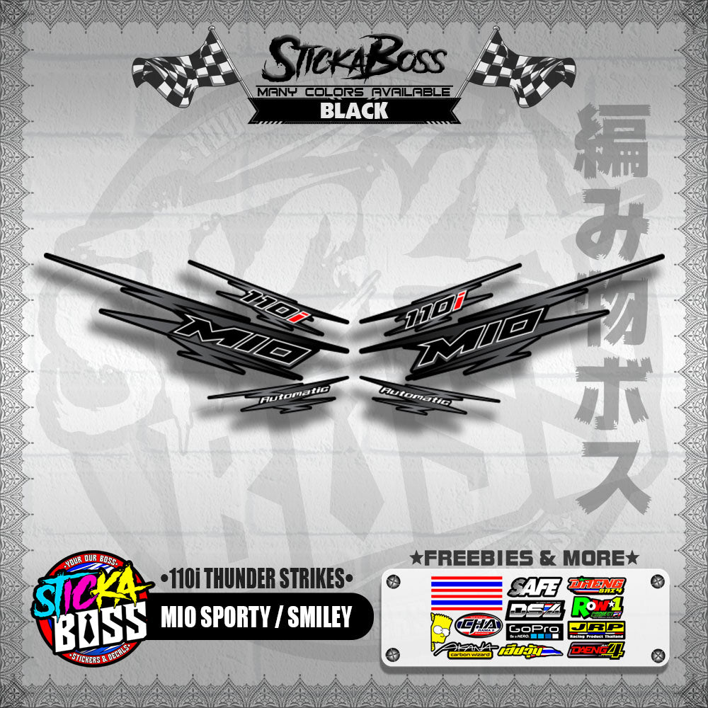 MIO SPORTY / SMILEY DECALS ( 110i THUNDER STRIKES )【WITH FREEBIES】