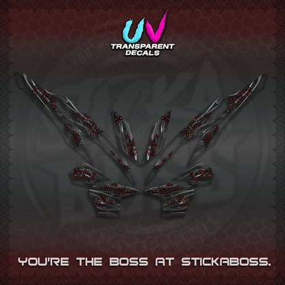 CLICK 125 V2 UV TRANSPARENT DECALS (2026 NEW SAKURA WIND)STICKER DECALS By STICKABOSS