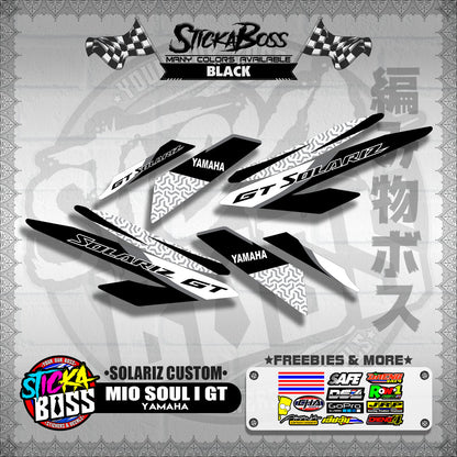 MIO SOUL I 125 GT DECALS ( SOLARIZ CUSTOM )【WITH FREEBIES】