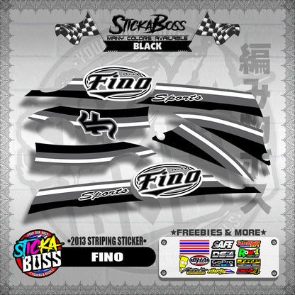 FINO DECALS ( 2013 STRIPING STICKER )【WITH FREEBIES】